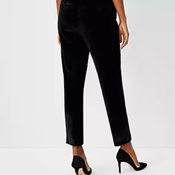 NWT Ann Taylor The Velvet Easy Ankle Pant Black Size M - Picture 4 of 14